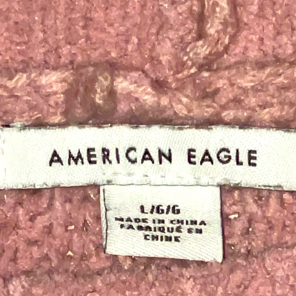 ✅4/$20✅ American Eagle Women’s Light pink cropped style long sleeve sweater - Picture 4 of 6